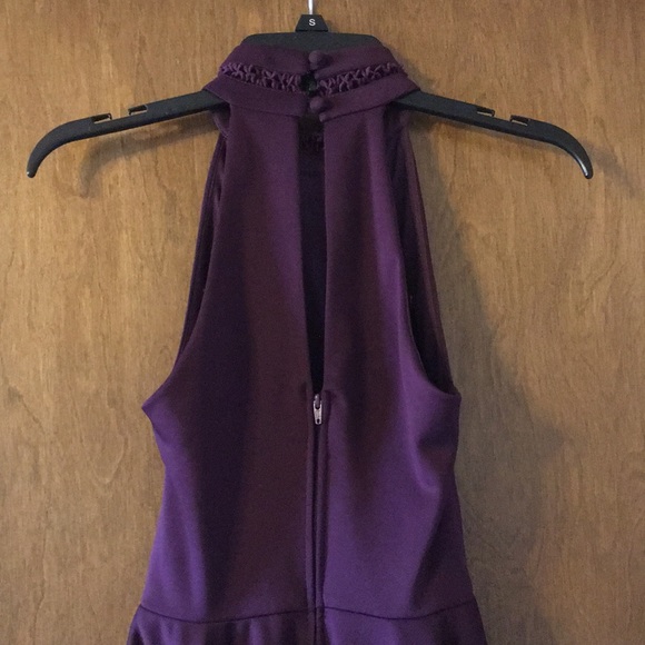 Plum Homecoming Dress - Picture 3 of 4